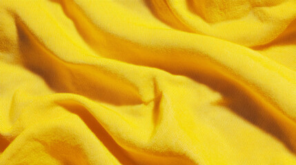 Aufkleber - Vibrant yellow denim fabric texture for creative design projects