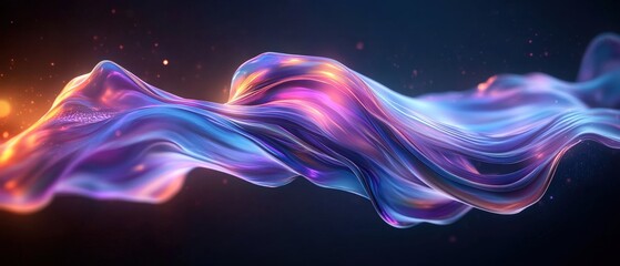 Fototapete - Abstract motion design with colorful swirls and dynamic shapes creating visual movement and energy