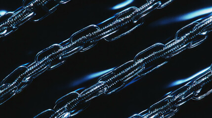 Aufkleber - Metal chain and zipper texture background for industrial design and fashion concepts