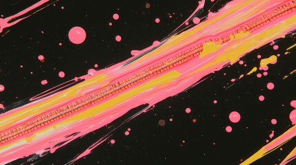Aufkleber - Vibrant abstract background with zipper and paint splatters for creative design