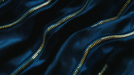 Aufkleber - Dynamic diagonal zipper pattern on textured fabric background for creative design