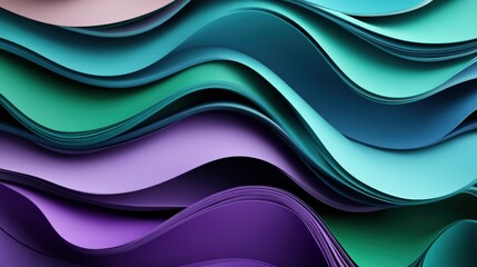 Poster - abstract background with wavy shapes and textures in vibrant colors for creative design projects