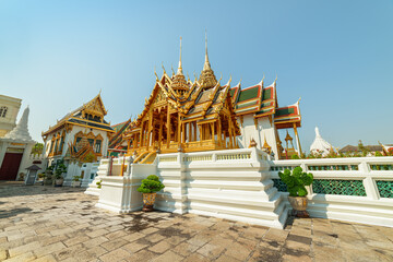 Awesome view of the Grand Palace in Bangkok, Thailand