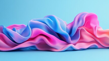 Poster - Colorful flowing liquid abstract design with vibrant hues and smooth transitions in a dynamic composition