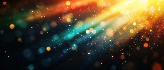 Poster - Blurred light trails in motion creating abstract artistic photography effects