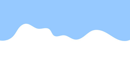 Wall Mural - A clean abstract design featuring smooth blue and white waves, perfect for headers, banners, or modern minimalist visuals.