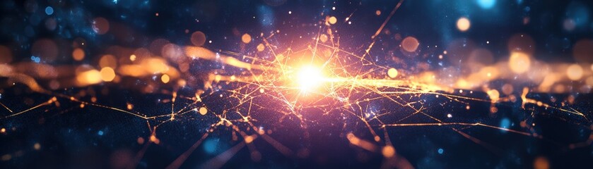 Poster - Abstract light blur creating a dynamic and colorful background for photography or design projects