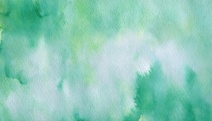 Poster - soft green watercolor background with delicate gradients and textures, ideal for design, art, and eco related themes