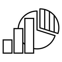 Poster - chart  vector icon