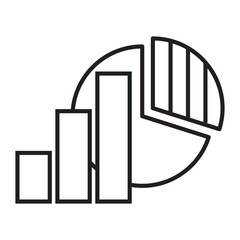 Poster - chart  vector icon