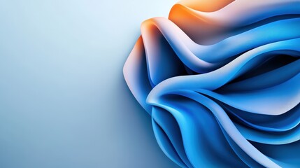Poster - Abstract blue and orange background with smooth gradients and texture for creative design purposes