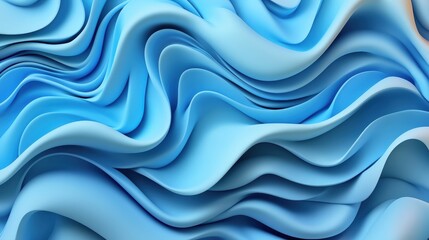 Poster - Blue and orange wavy background with abstract waves and textured surface for creative designs