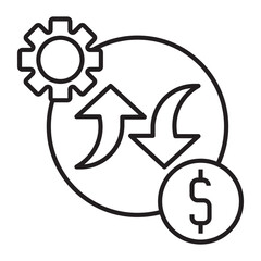 Poster - market forces  vector icon