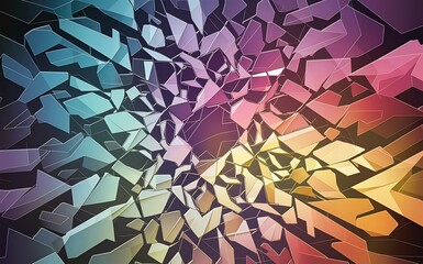 Poster - Abstract geometric background vector illustration template