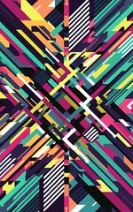 Poster - Abstract geometric background vector illustration template
