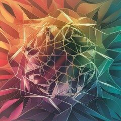 Poster - Abstract geometric background vector illustration template