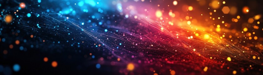 Poster - Colorful abstract light patterns for digital wallpapers and creative backgrounds