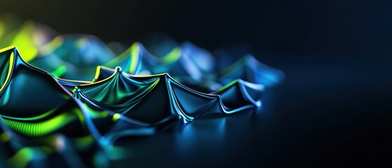 Poster - Abstract 3d background with colorful geometric shapes and patterns for visual design projects