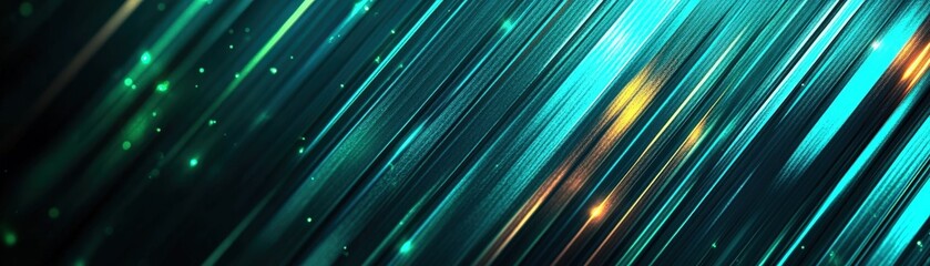 Poster - Dark blue and green abstract background with light texture and gradient design elements