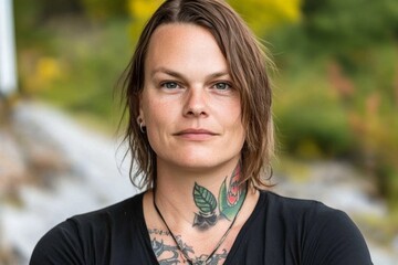 Poster - Transgender person with a respect tattoo