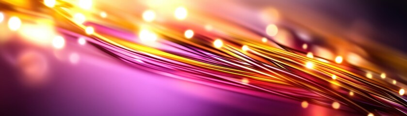 Poster - Close up of purple and yellow abstract background with photo elements and texture