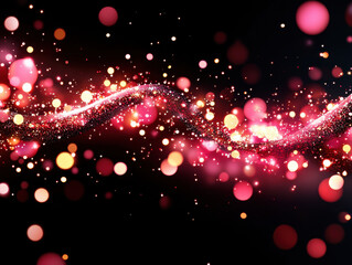 Aufkleber - Vibrant abstract background with colorful bokeh lights and sparkling effects, creating dynamic and energetic atmosphere. Perfect for creative projects and designs