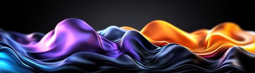 Poster - Abstract background featuring colorful waves and dynamic patterns in a visually striking design