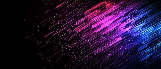 Poster - Colorful abstract background featuring dynamic lines and star patterns in a vibrant composition