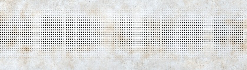Poster - Patterned white wall with abstract design and photo display for modern interior decoration