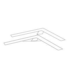 Fototapete - Continuous line drawing of cursor arrow. Single line cursor arrow icon. Vector illustration. Editable line.