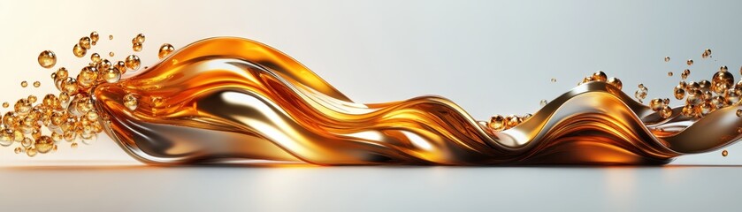 Poster - Liquid splashes on a white background creating dynamic patterns and textures for artistic backgrounds