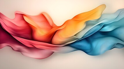 Poster - Mesmerizing holographic iridescent color waves in a sleek contemporary abstract art composition  Fluid dynamic swirls of vibrant captivating hues create a visually striking