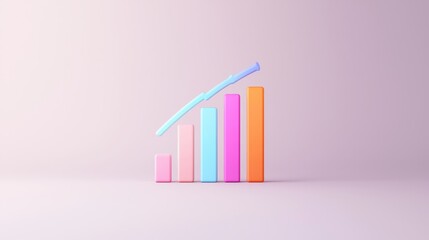 Poster - Colorful and Skewed Graph Representing Statistical Misrepresentation in Data Visualization Techniques
