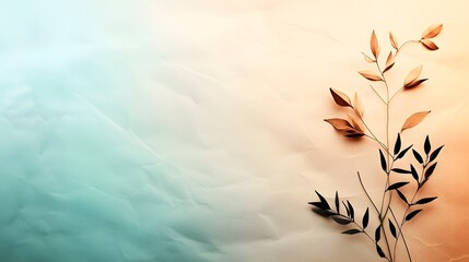 Poster - Muted earth tones with gentle paper textures create a warm soothing aesthetic in this abstract minimalist digital The nuanced understated design evokes a sense of tranquility and serene simplicity
