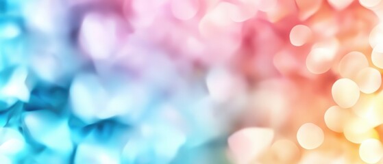 Poster - A colorful background with blurs creating a dreamy effect perfect for creative projects, graphics, and artistic designs