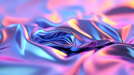 Poster - Soft blue and pink background blending together to create a serene and calming atmosphere for design projects