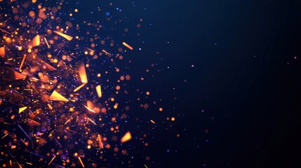 Poster - Explosive burst of sparks flying through the air creating a stunning visual of energy and light in motion