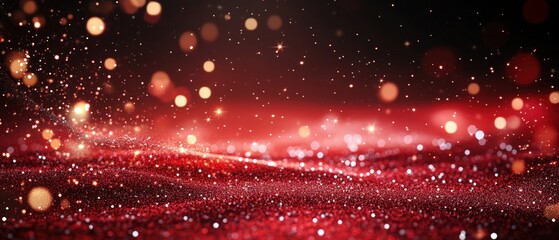 Poster - Bold red background adorned with small white dots creating a fun and playful atmosphere for creative projects