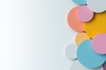 Poster - A colorful background with a white border. The background is made up of many different colored circles. The circles are arranged in a way that creates a sense of movement and energy