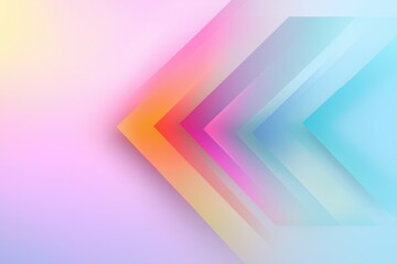 Poster - A colorful image of a rainbow with a blue arrow pointing to the right. The image has a bright and cheerful mood, and it could represent the idea of moving forward or progress