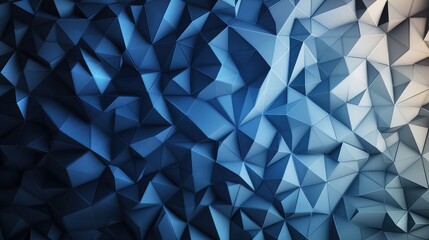 Poster - Striking abstract background in blue and white composed of fluid shapes and patterns creating a modern artistic feel