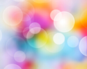 Wall Mural - abstract colorful bokeh background blur. rainbow blur easter background wallpaper.