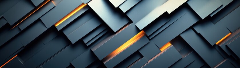 Poster - Striking black and orange abstract background with fluid shapes and textures creating a bold visual experience