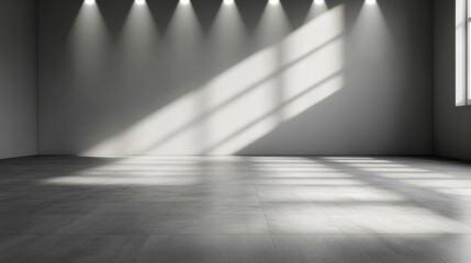 Poster - Bright room bathed in natural light streaming through a large window creating a warm and inviting atmosphere inside