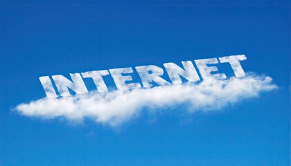 Poster - Internet Cloud Concept Representing the Digital World