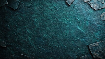 Poster - Dark green background featuring a rough texture that provides a unique and striking visual experience for creative use