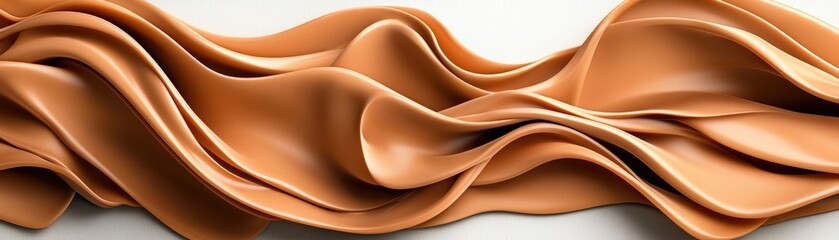 Poster - A simple yet striking wavy brown background offering a subtle touch of texture and depth for various design projects