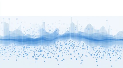 Poster - Financial Data Visualization Displays Various Metrics With Blue Tones Amidst a Digital Interface Emphasizing Market Trends and Analytics