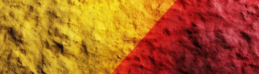 Poster - Bold red, yellow, and black flag symbolizing strength and unity representing a national identity with vivid colors