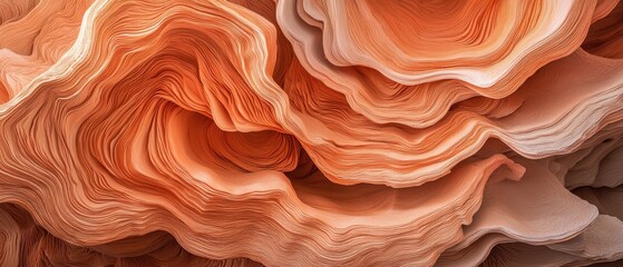 Poster - Abstract textures of coral nature digital art close-up organic forms for visual inspiration